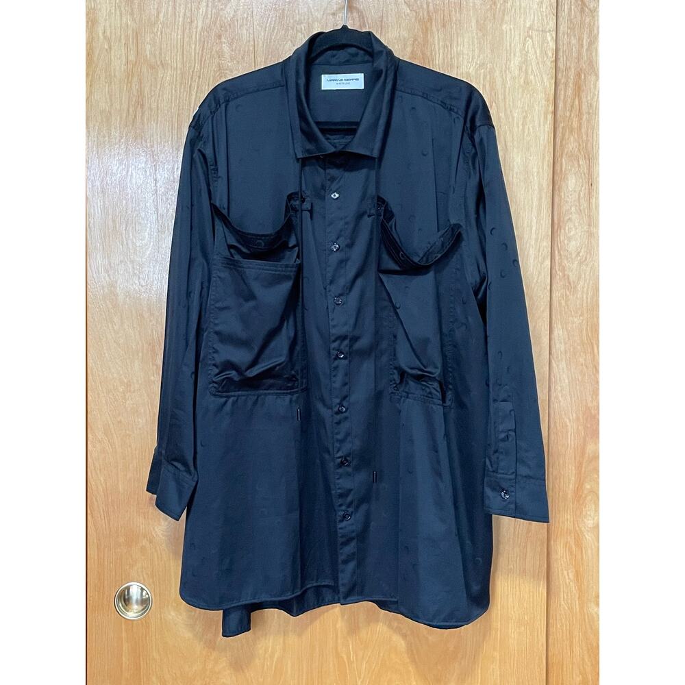 SS20 Marine Serre Oversized Patch Pocket Button Down Shirt L